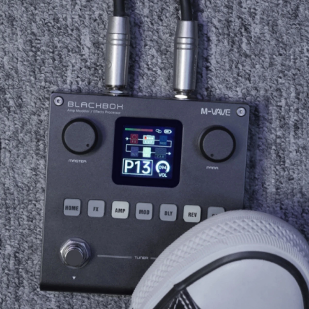 Многофункциональный гитарный педальный эффектор M-VAVE BLACKBOX с 80 настраиваемыми