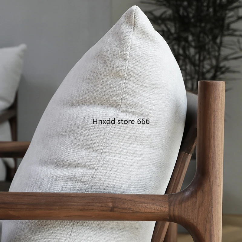 Северо-американский диван из черной ореховой ткани светильник Роскошная Новая