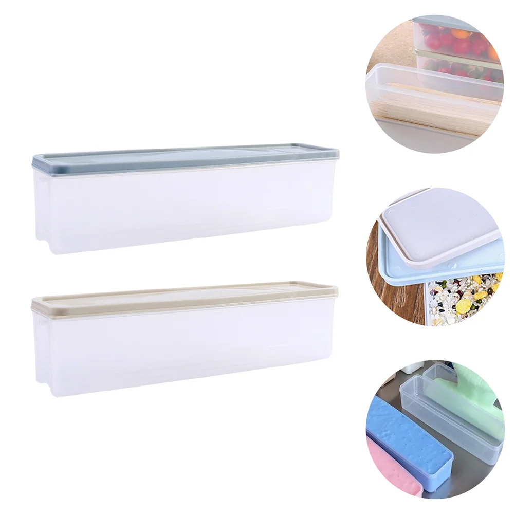 

2pcs Freezer Containers Containers Kitchen Supplies Boxes with Lid