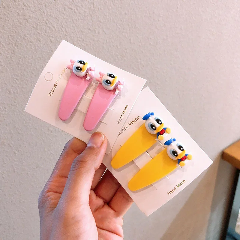 Заколка для волос Disney Микки Минни кавайная Детская резинка мультяшная маленькая