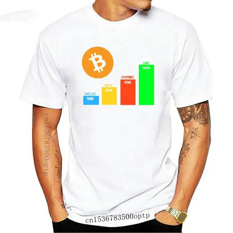 

FASHION New Bitcoin Statistics Future Cryptocurrency T Shirt Tee Shirt Designs Breathable Spring Outfit Cute Crew Neck Letter Sh