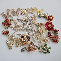 diy craft supplies patches for clothing metal alloy kc gold crystal rhinestone leaf branch accessories for jewelry making
