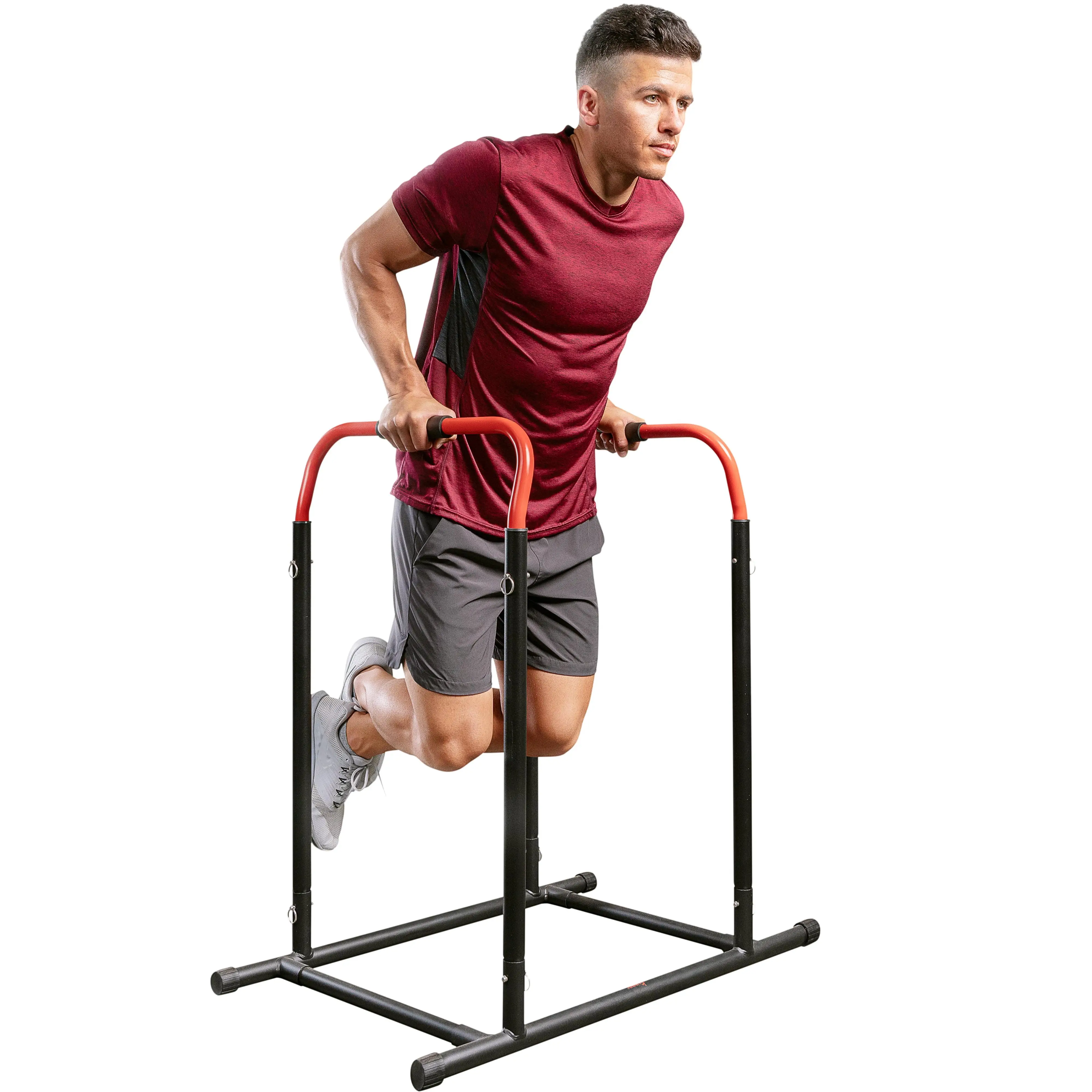

Adjustable Dip Bar Workout Station, Ab Lounge Machine - Core Exercise Equipment for Stomach, SF-XF9937