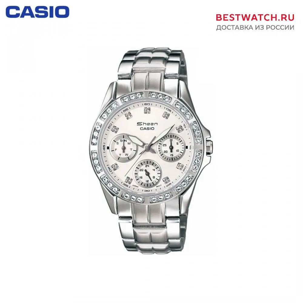 Наручные часы Casio SHN-3013D-7A женские кварцевые на браслете |