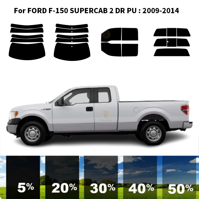 

Нанокерамическая Автомобильная УФ-пленка Precut для окон, автомобильная пленка для окон FORD F-150 SUPERCAB 2 DR PU 2009-2014