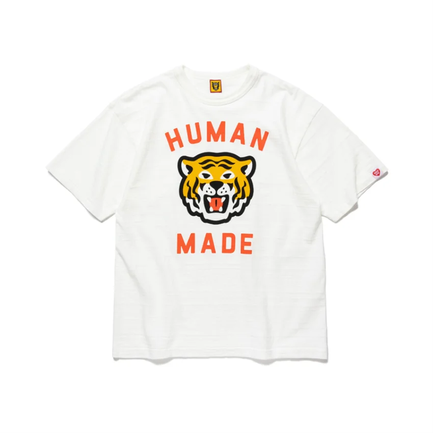 

2023 Summer Tiger Head Print HUMAN MADE T Shirt Men Women Best Quality HUMAN MADE T-shirt Top Tees Graphic Anime T Shirt