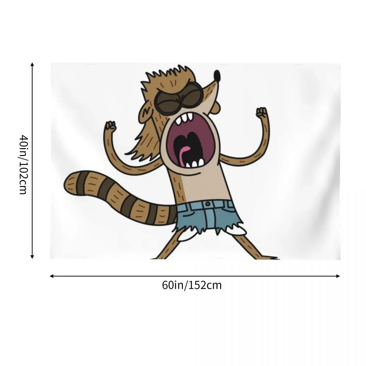 Фото Гобелен Rigby's Death Punch of Death, обычный гобелен с грибами, аксессуары для украшения комнаты, гобелен №3
