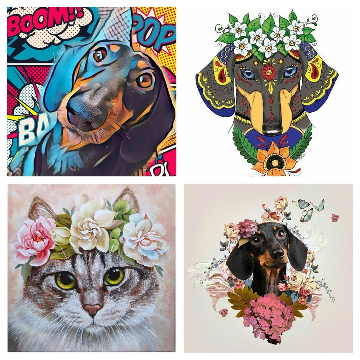 

Diamond Painting Dog 5D DIY Full Square Diamond Embroidery Sale Animals Rhinestone Picture Cross Stitch Kit Home Decor