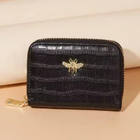 women mini card holder leather wallet organizer coin purse pocket fashion clutch pack id credit bank wallets case men money bag