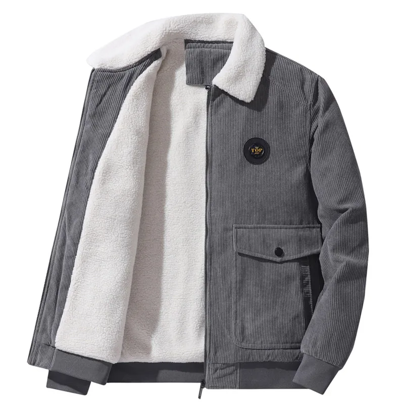 Abiti imbottiti in cotone da uomo autunno e inverno nuovi di alta qualità Peluche abiti da lavoro giacca a vento cappotto spesso