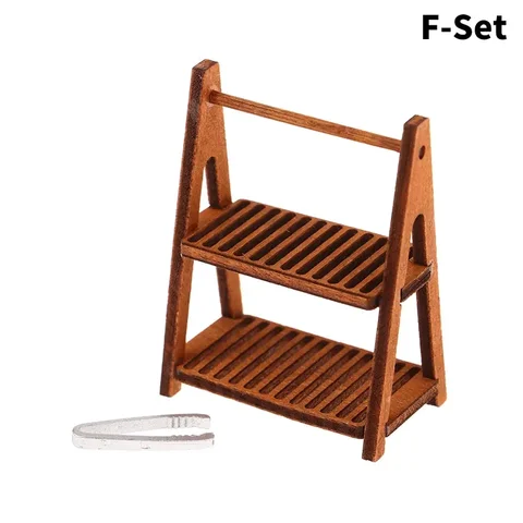 Деревянные аксессуары для кукольного домика MYPANDA 1:12