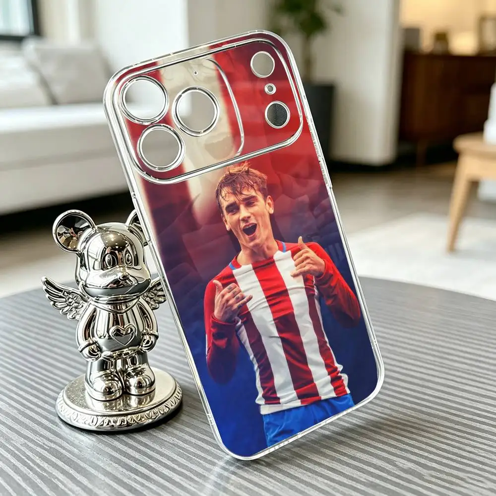 Фото Чехол для телефона A-Antoine G-Griezmann Football, прозрачный силиконовый мягкий, для iPhone 17 16 15 14 13 12 11 Mini Pro Max Plus №4