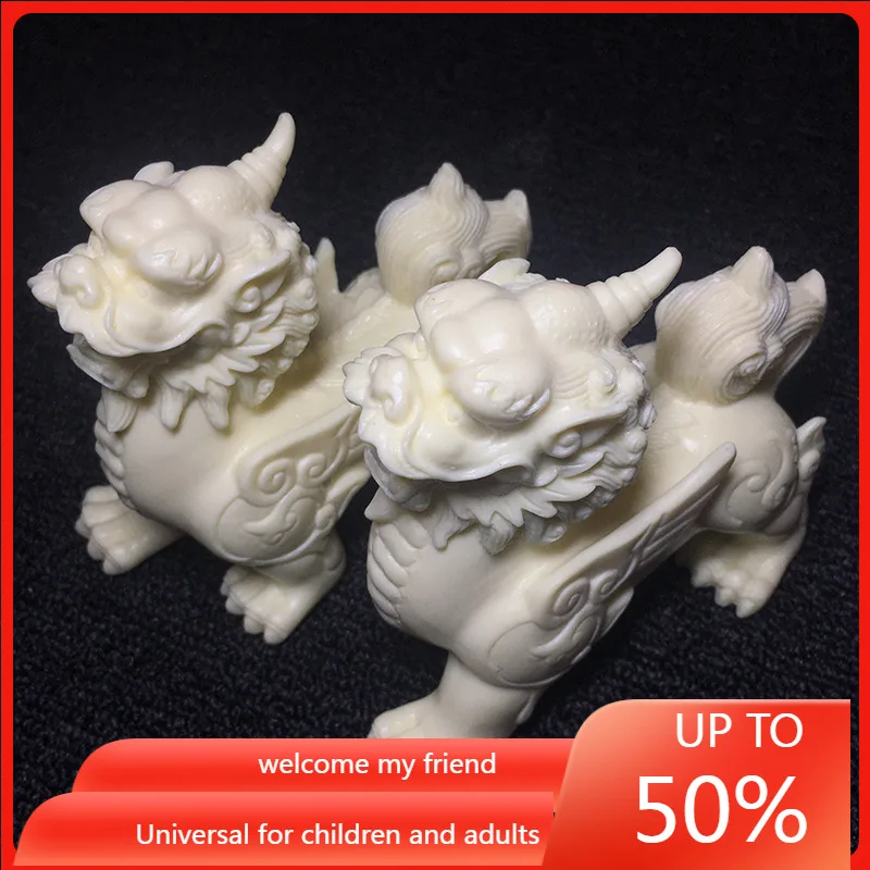 

Ivory Nut Carved Kweichow Moutai Pi Xiu Decoration Coconut Wood Bodhi Seeds Home Wooden Craftwork Gift Box living room decor