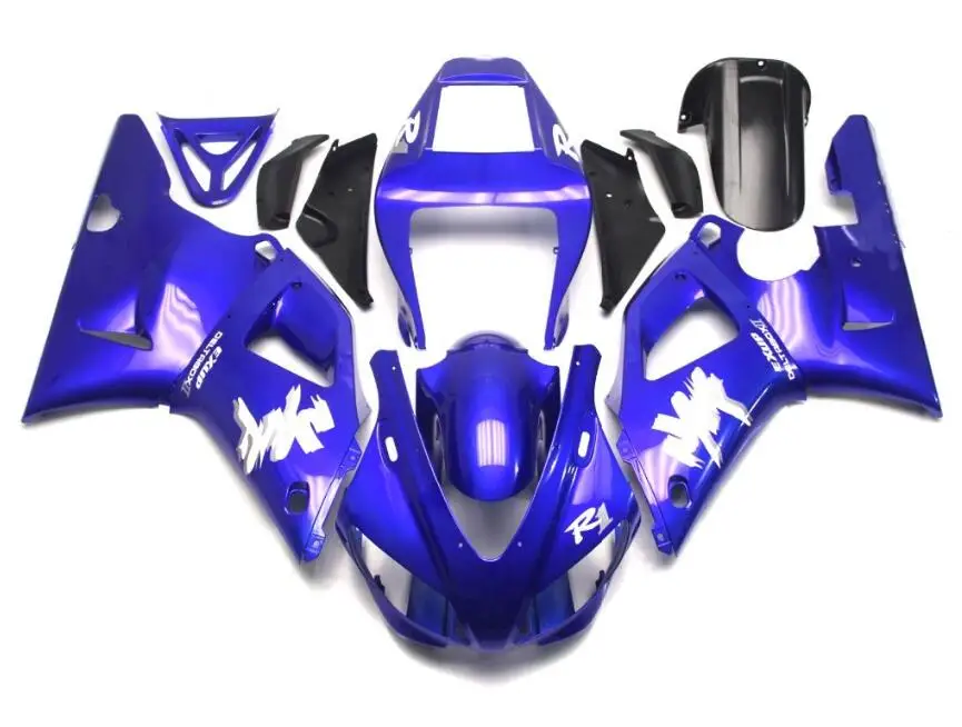 

Новый комплект обтекателей из АБС-пластика для мотоцикла, подходит для YAMAHA YZF-R1 1998 1999 98 99 R1, кузов под заказ, синий
