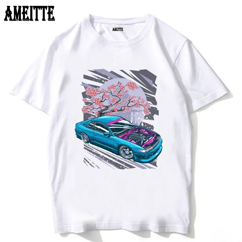 Футболка Silvia S14 Zenki Силвия S13 S15 футболка в стиле игры на выход дрифт Кинг новая