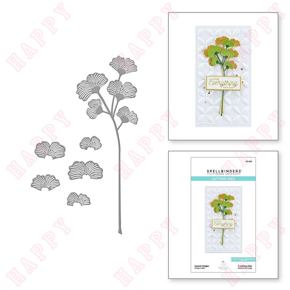 

Рождественские металлические Вырубные штампы Ginkgo, украшения для скрапбукинга, искусственные формы, тиснение, ремесло 2022 Хэллоуин, новое по...