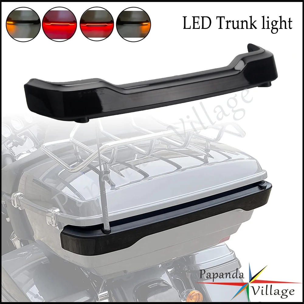

For Harley Touring Road Tri Electra Glide Ultra Limited 2014-up Motorcycle LED Tour Pack Trunk Brake Taillight Turn Signal Lamps