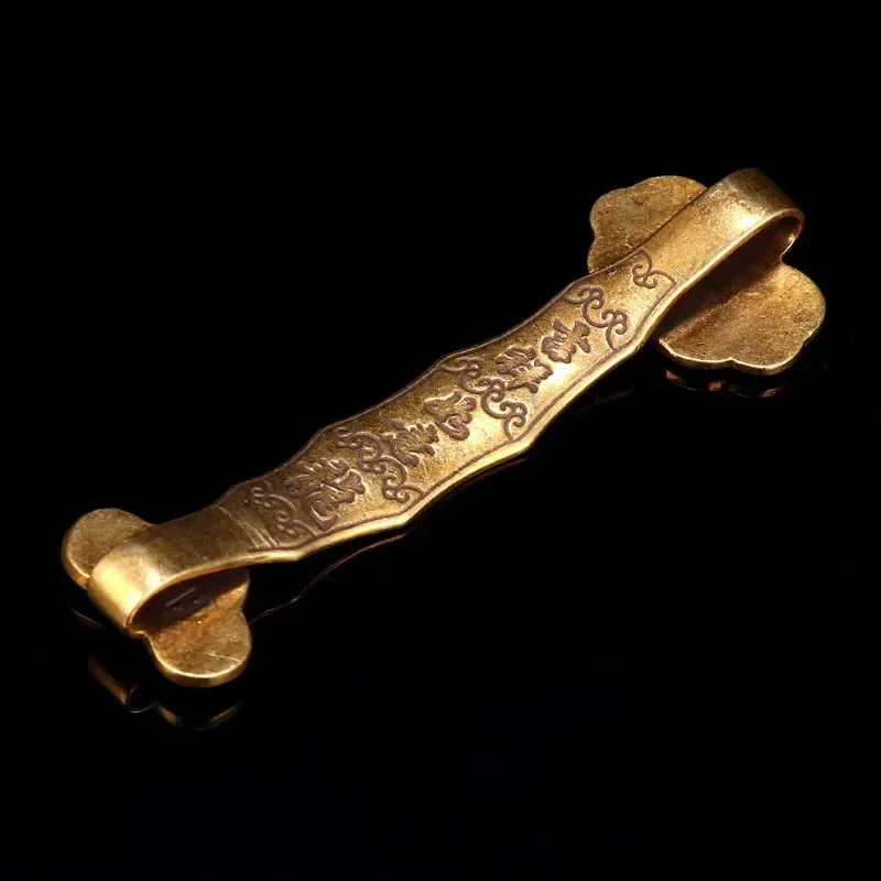 Винтажная латунная фигурка Руйи удача процветание долголетие узор дракона