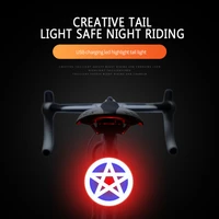 bike rear lights multi lighting modes bicycle tail light usb rechargeable light mtb bicycle lantern mountain bike tail lamp