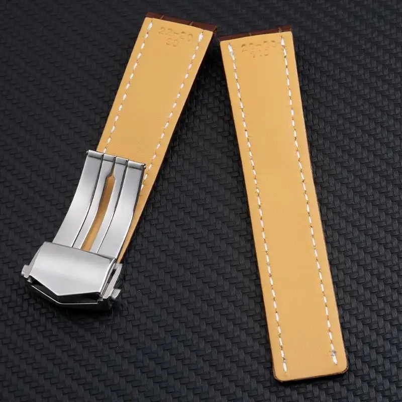 Ремешок TINTAG из мягкой кожи под крокодиловую кожу для наручных часов 22 мм 24