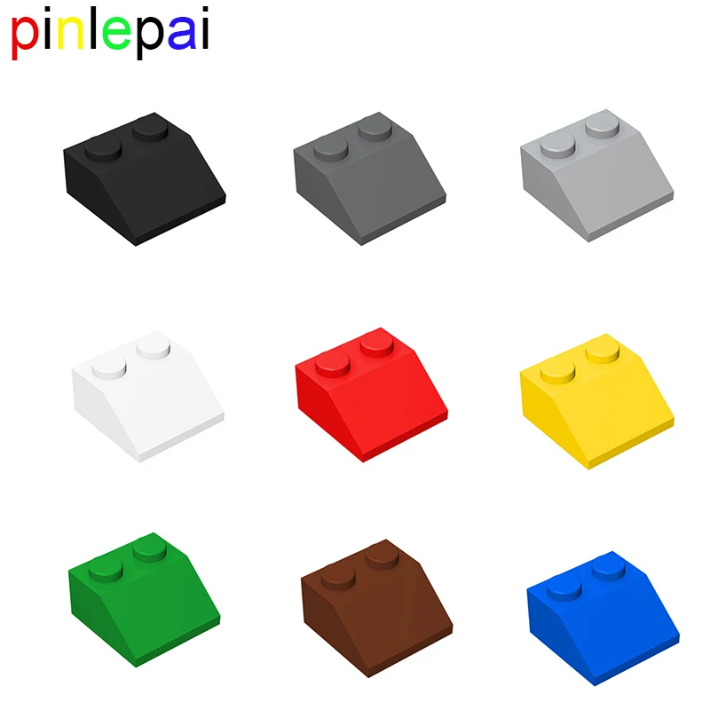 Строительный блок Pinlepai 3039 2x2 45 перевернутый наклон кирпичные блоки крыша плитка