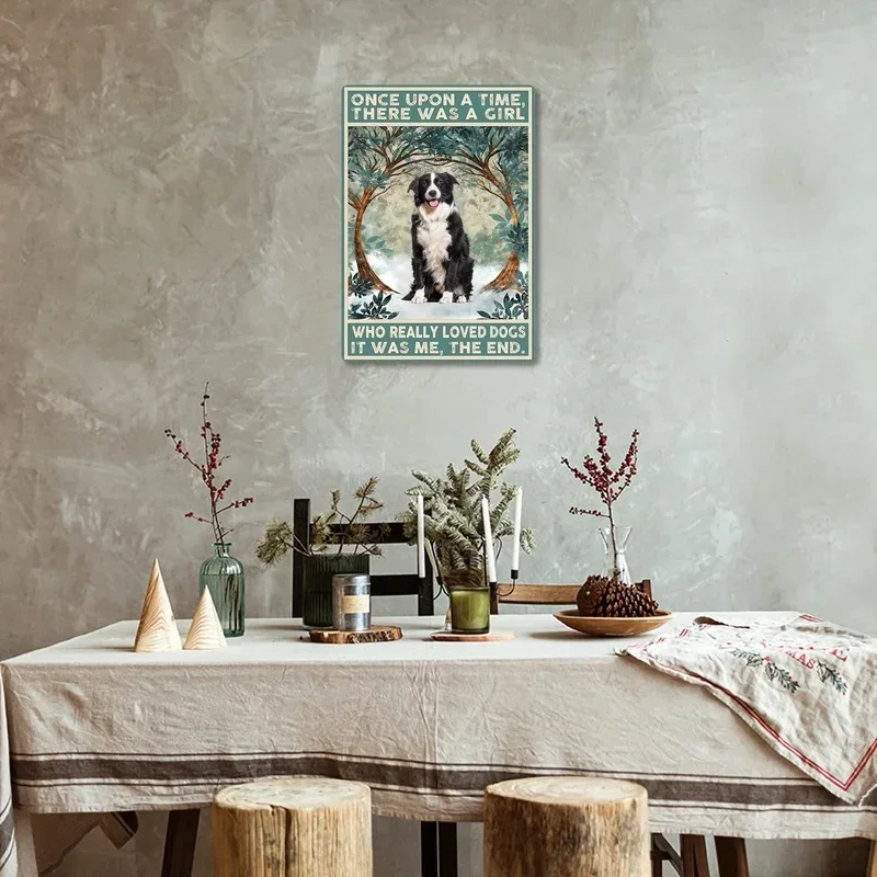 Once Upon A Time There Was Girl Who Really Loved Lhasa Apsos Dog Lover Металлические жестяные вывески