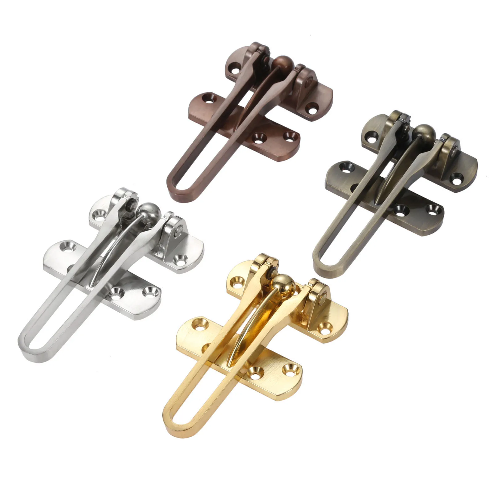 

1pc Zinc Alloy Anti-Theft Door Buckle Security Lock Door Chain Insurance Door Bolt Room Door Bar Door Buckle Home Hardware