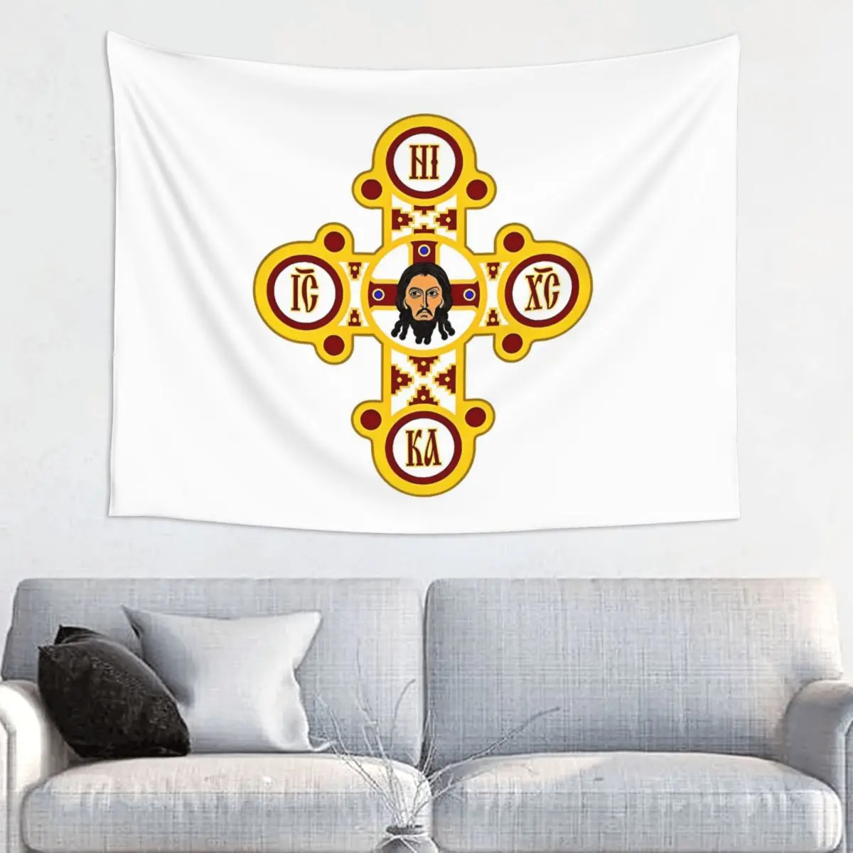 Российский православный гобелен хиппи Настенная подвеска Иисус Христос религия