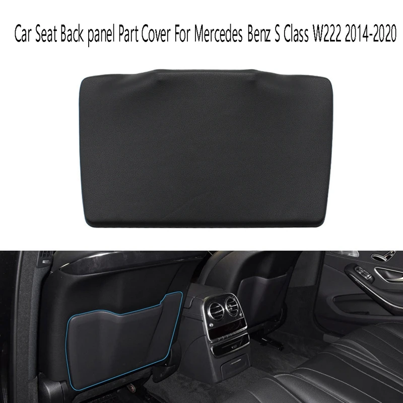 

Car Seat Back Panel Part Cover Replacement Storage Pocket Accessories for Mercedes-Benz S Class W222 2014-2020