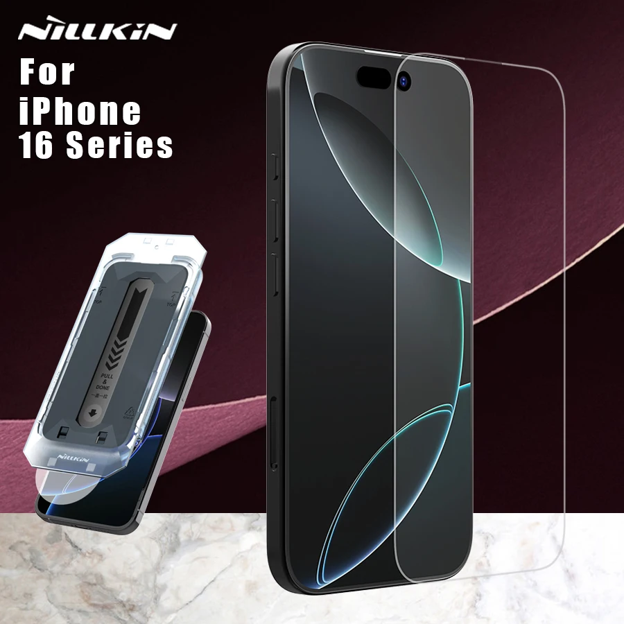 Nillkin для iPhone 16 Pro Max Plus стекло H + 2.5D ультратонкое с защитой от пыли HD закаленное