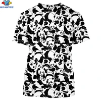sonspee 3d print cartoon t shirts for men women funny animals avatars cute panda stickers tshirts summer casual couples tee tops