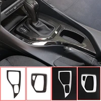 abs carbon fiber car styling console gear panel frame console gear shift panel cover trim for bmw x1 e84 2010 2015 accessories