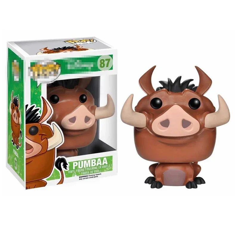 FUNKO POP DISNEY Фигурка Короля Льва Mufasa Коллекционные игрушки Simba Pumbaa Timon Fox 87 498 495 496
