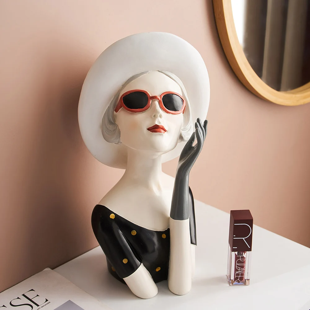 

Декор для комнаты в скандинавском стиле, Современное украшение из смолы для гостиной, скульптура для дома, статуя богини, подарок на день рождения, домашний декор