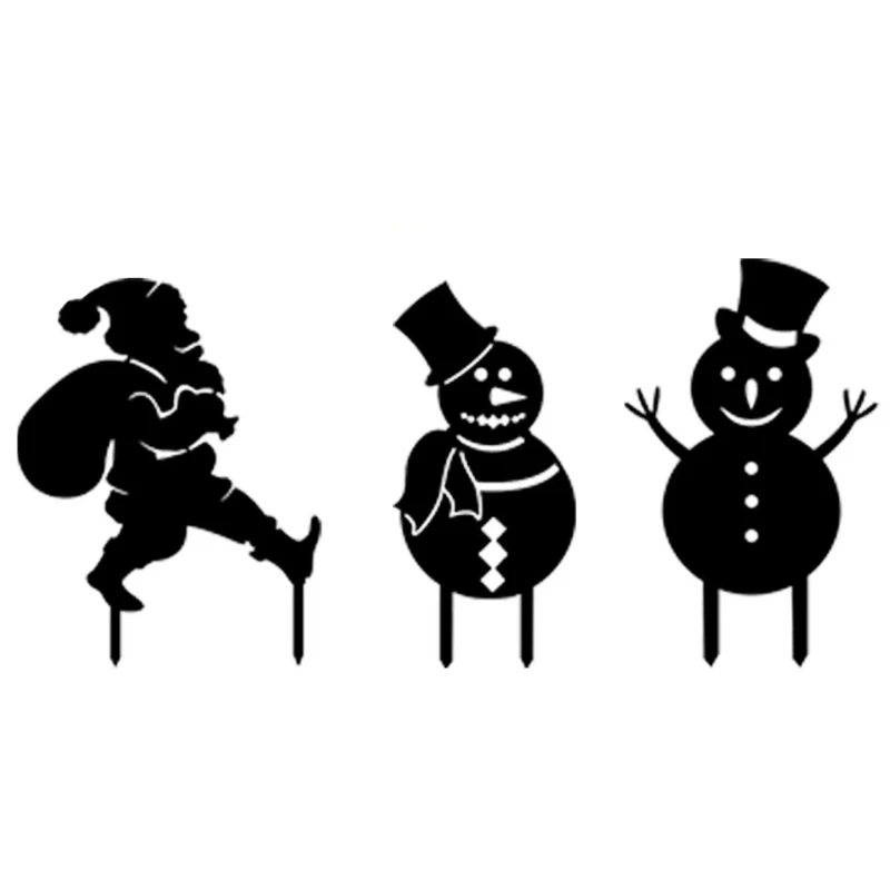 

E9LD Christmas Metal Stake Plug Stake Ground Party Decor Supplies Accessory for Wedding Birthday Party Decorations Gift