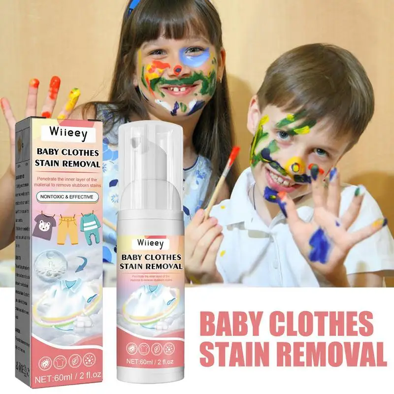 

Clothes Stain Removal Mousse Portable Bead Cleaner With Gentle Fragrance Infant Laundry 60ml Newborn Baby Essentials For Mess