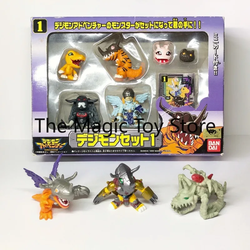 Фото Оригинальная коллекционная модель игрушки Digimon Bandai Capsule Toy Gachapon Golden Cat Battle Zombie Tyrannomon №1