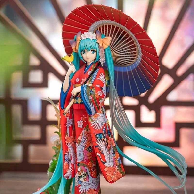 

Hatsune Miku kimono color clothes hand-made two-dimensional animation peripheral model decoration birthday gift chassis