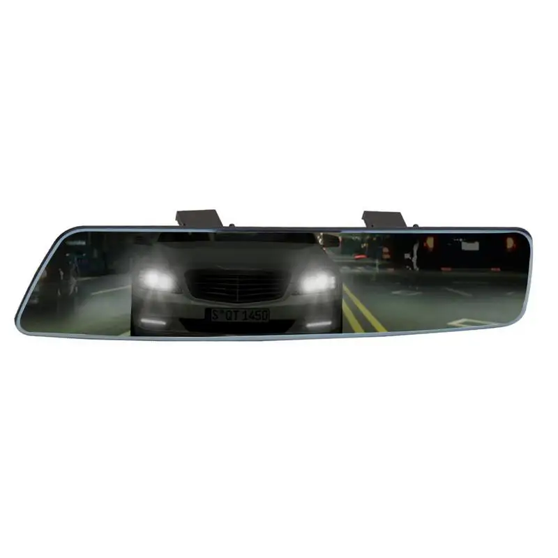 

Антибликовое зеркало заднего вида, зеркала заднего вида автомобиля без рамки, выдвижной зажим, изогнутый дизайн, широкое поле зрения, минимизирующие слепые