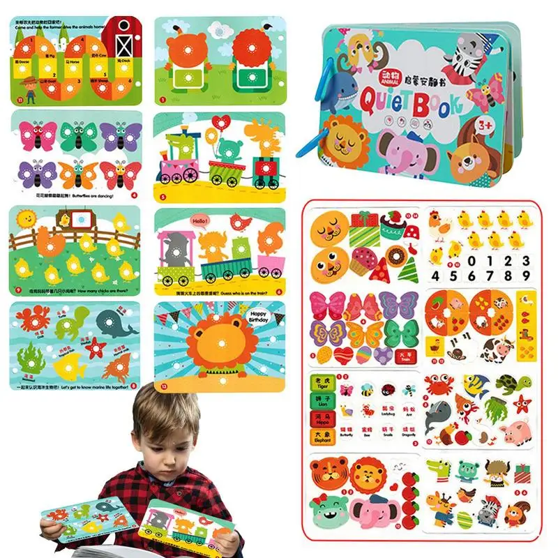 

Montessori Busy Book For Kids Educational Toddler Sensory Toy Montessori Busy Book To Develop Learning Skills Sensory