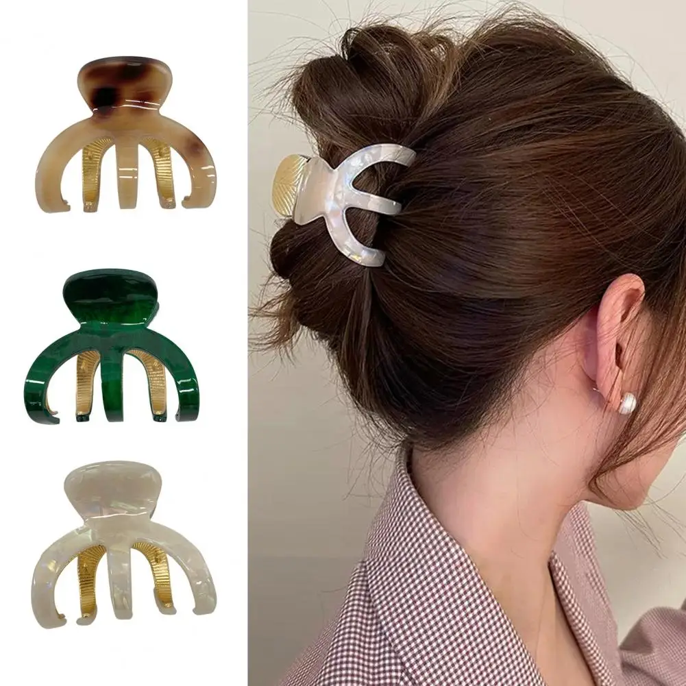 

Small Clip Versatile Hair Accessories Small Hair Claw High Horsetail Meatball Head Hair Clip for Women Girls Non-slip Hair Claw