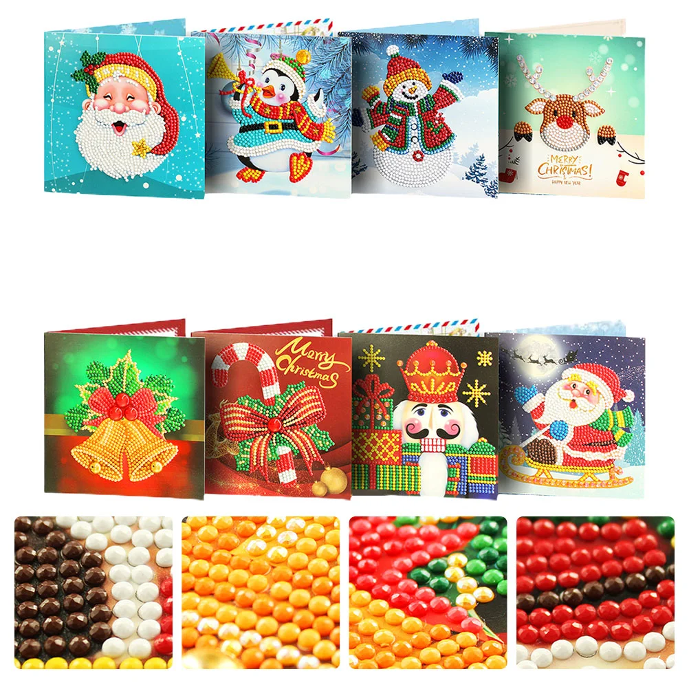 

Christmas Greetingcardsmerry Crosspainting Holiday 5D Blessing Diyembroidery Gift Interactive Greetings Wishes Business 3D Xmas