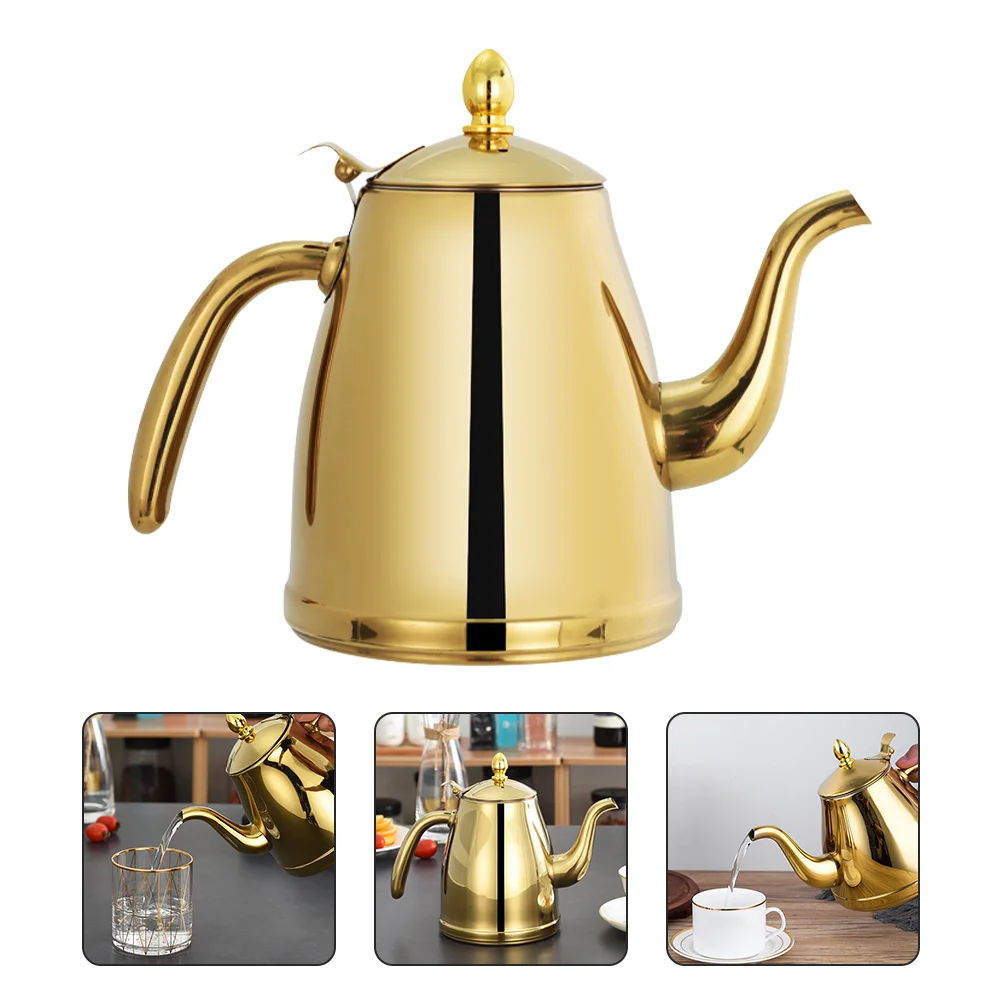 

Kettle Tea Teapot Water Steel Stainless Coffee Stovestovetop Spout Pitcher Potpour Over Boiling Whistlingheatinggooseneck Gas