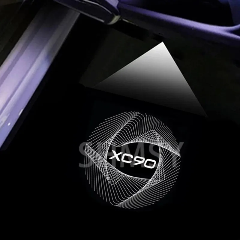 

2 шт., автомобильная лампа-проектор для дверей Volvo XC90 2003-2019 2020 2021 2022 2023