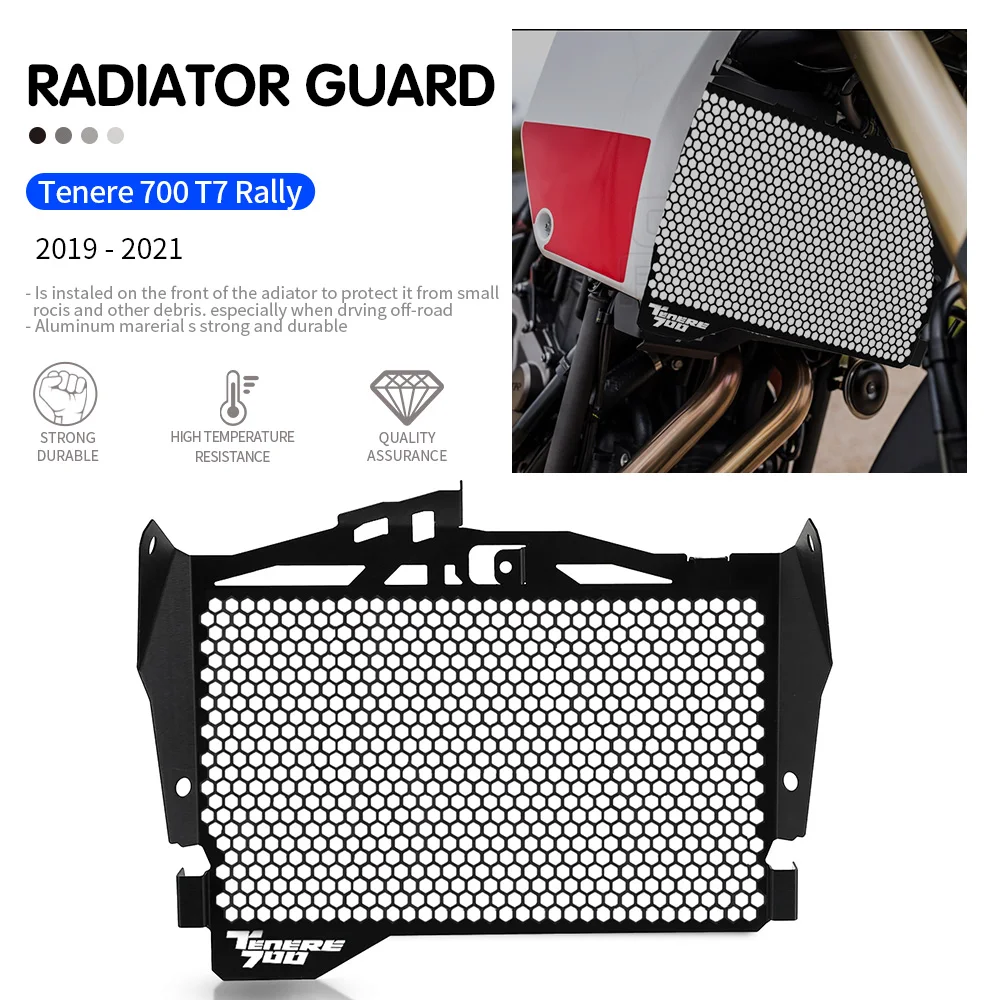 

Защитная решетка радиатора мотоцикла, защита резервуара для воды для YAMAHA Tenere 700 T7 Rally 2019 2020 2021, крышка масляного радиатора, защитная крышка