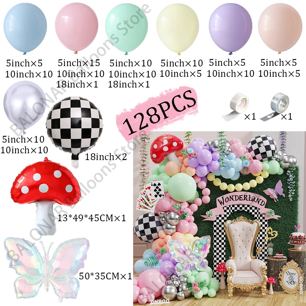 

Комплект гирлянд из воздушных шаров Macaron Wonderland, 128 шт.