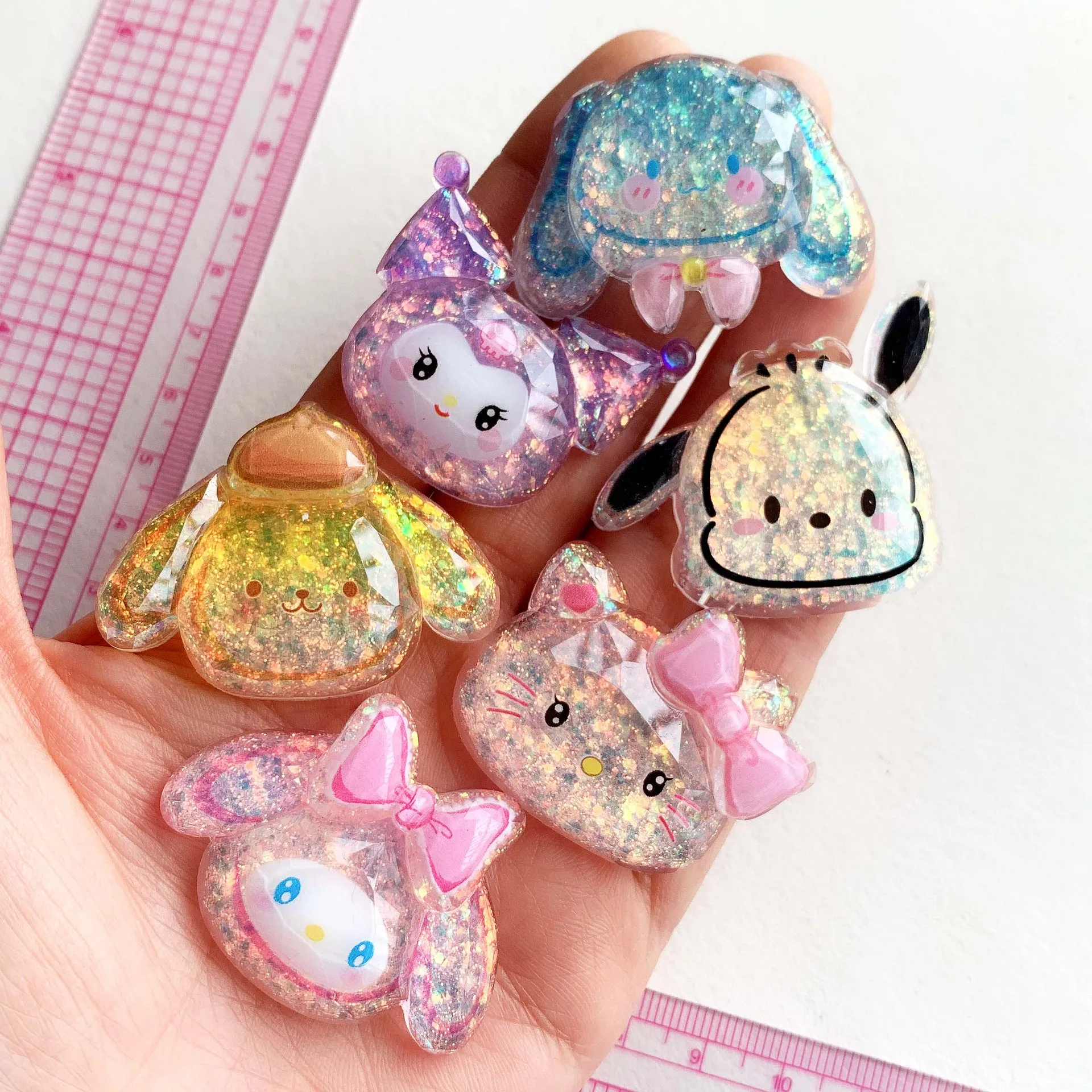 Большие блестки высокой прозрачности 2 шт. котенок фотообои