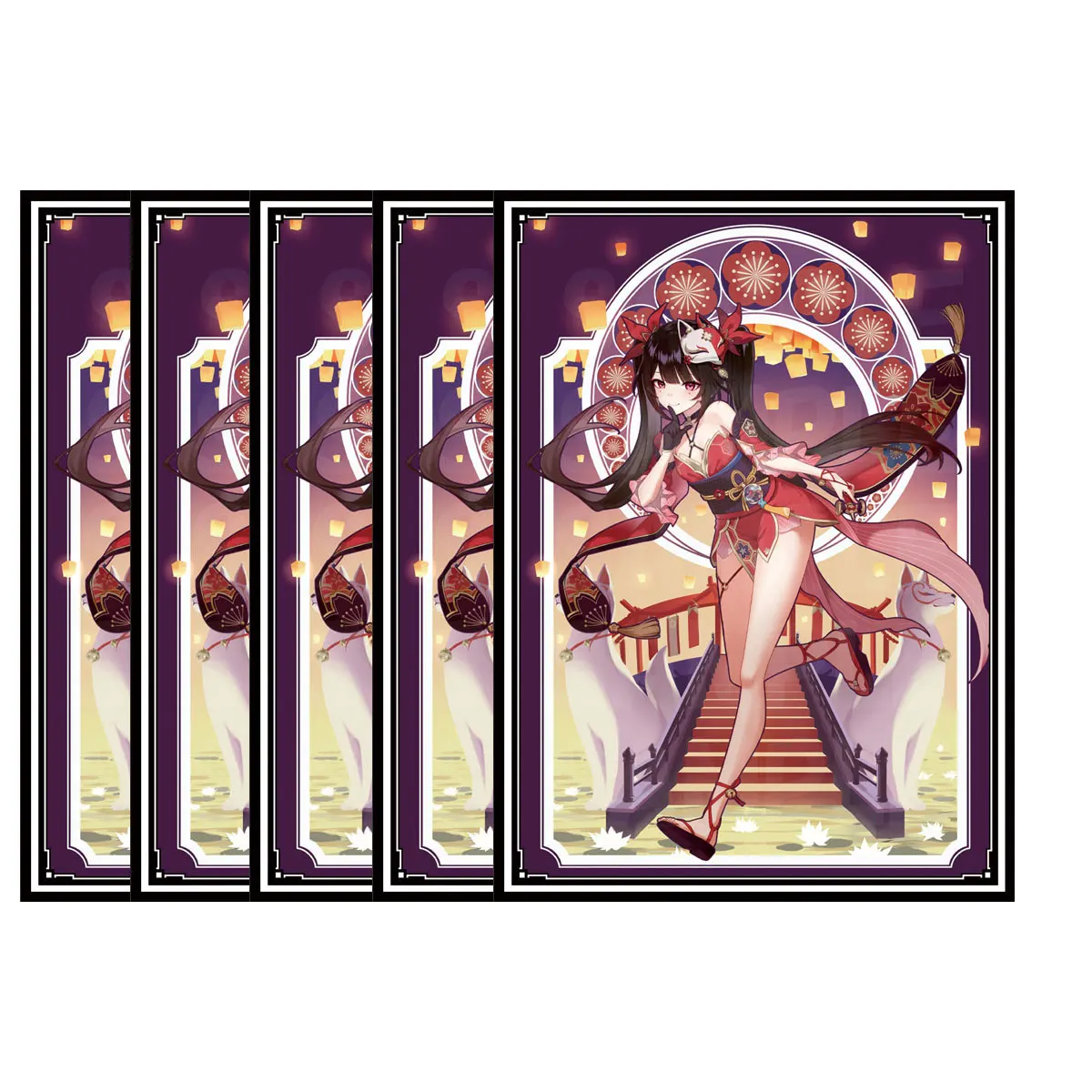 60ct голографический верхний загрузчик аниме рукава для коллекционных карточек