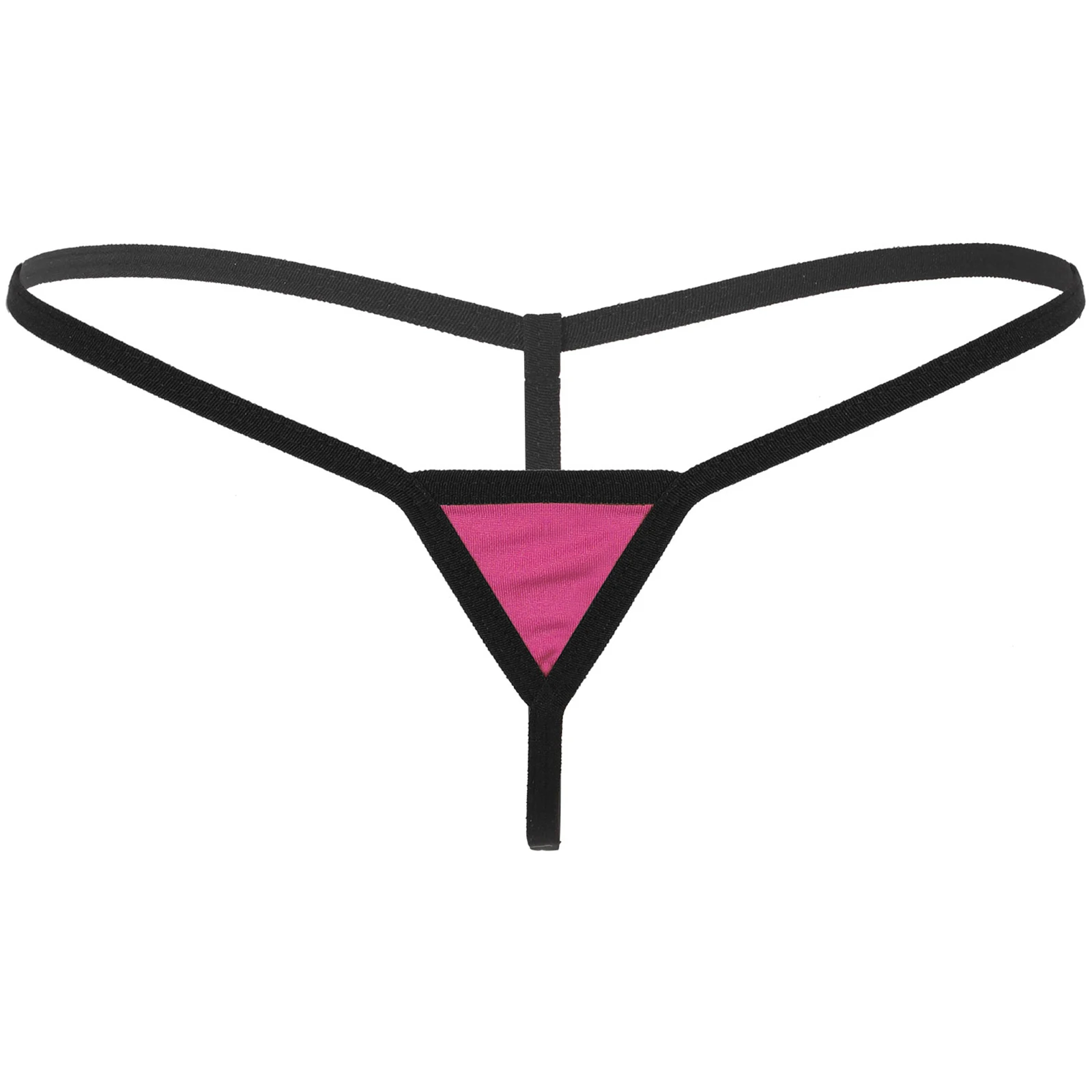 

Women Exotic Low Waist Micro Thong G-strings Elastic Waistband T-back Panties for Honeymoon Beach Sunbathing