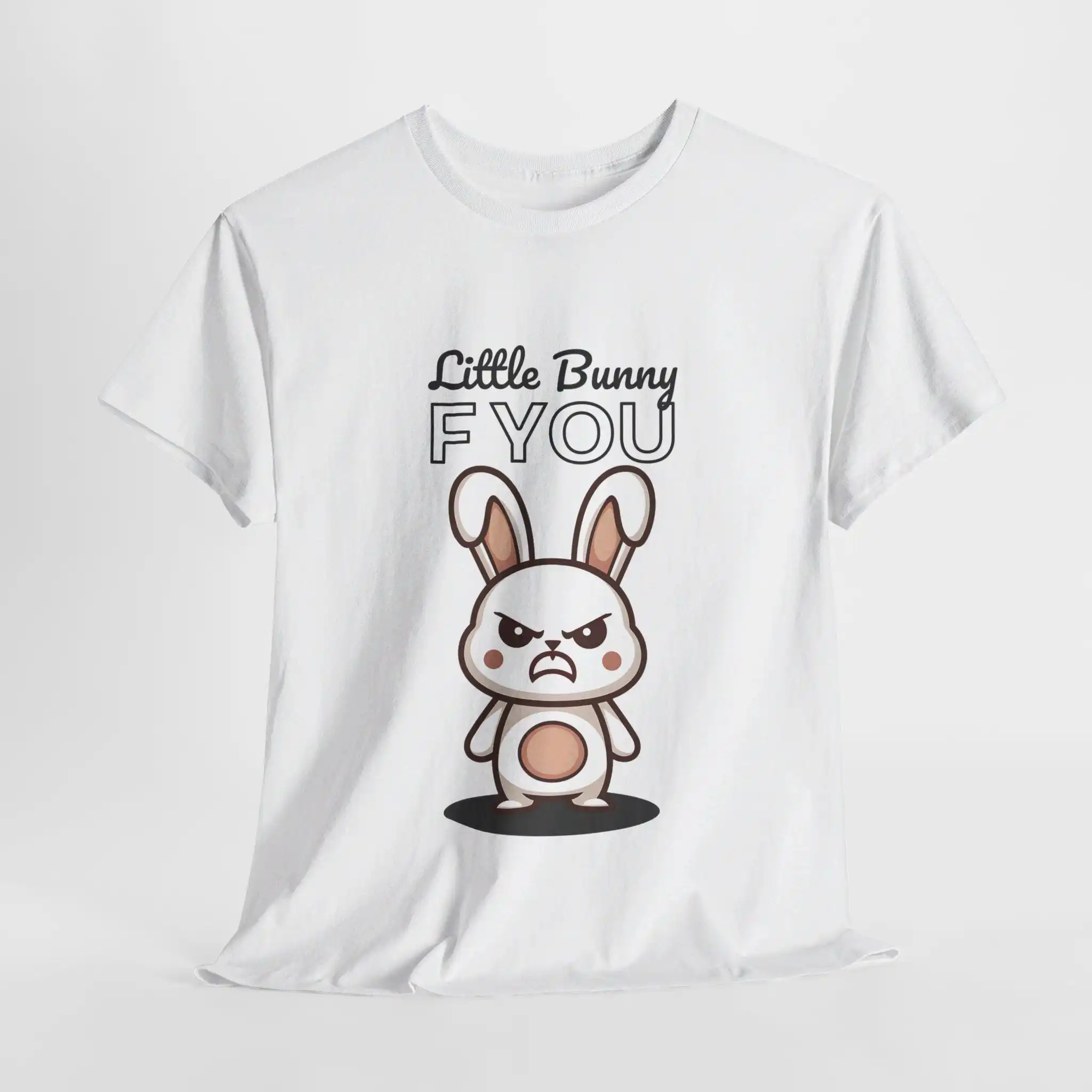 Футболка Little Bunny F You с забавным острым кроликом для любителей Foo Pun